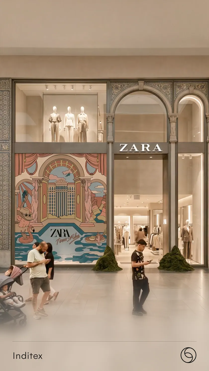 Inditex · escaparate Zara